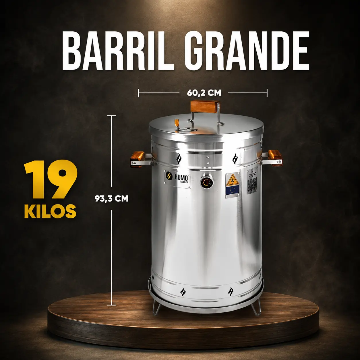 Barril asador grande 19 kilos